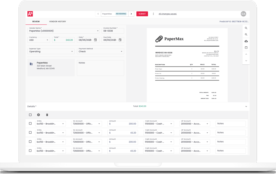 PredictAP Announces General Availability of Automated Invoice Coding